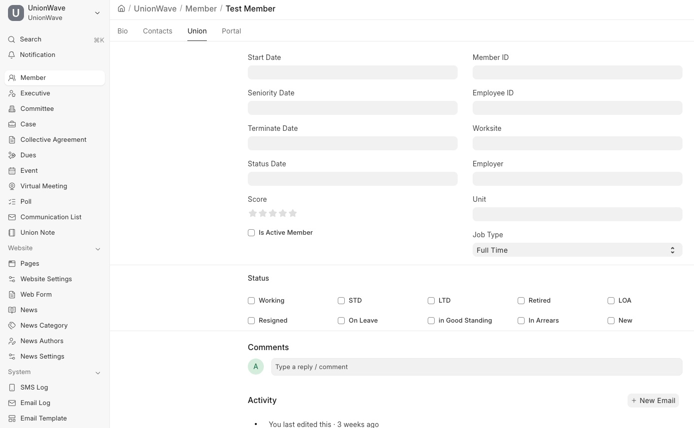 UnionForce product interface